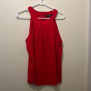 Bright red Nine West blouse size medium